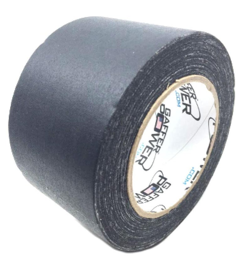 Gaffer Power Real Professional Premium Grade Gaffer Tape Made in The USA - Heavy Duty Gaffers Tape - Non-Reflective - Multipurpose - Better Than Duct Tape! 3 Inch X 30 Yards - Black - Image 1